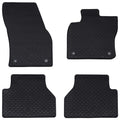 vidaXL Mata samochodowa 4 pcs Czarny odpowiedni do VW CADDY 2020- Guma