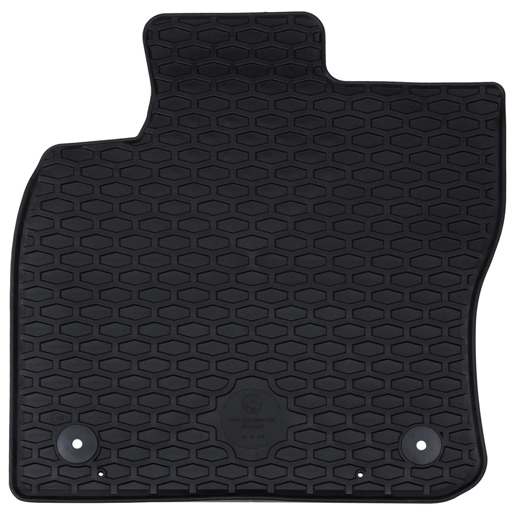vidaXL Mata samochodowa 4 pcs Czarny odpowiedni do VW CADDY 2020- Guma