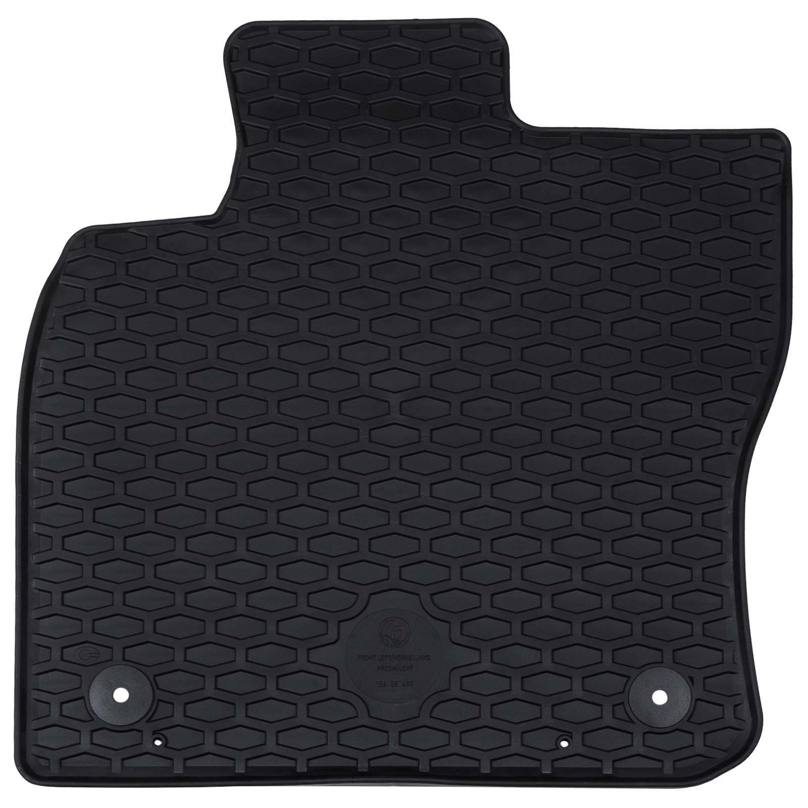 vidaXL Mata samochodowa 4 pcs Czarny odpowiedni do VW CADDY 2020- Guma