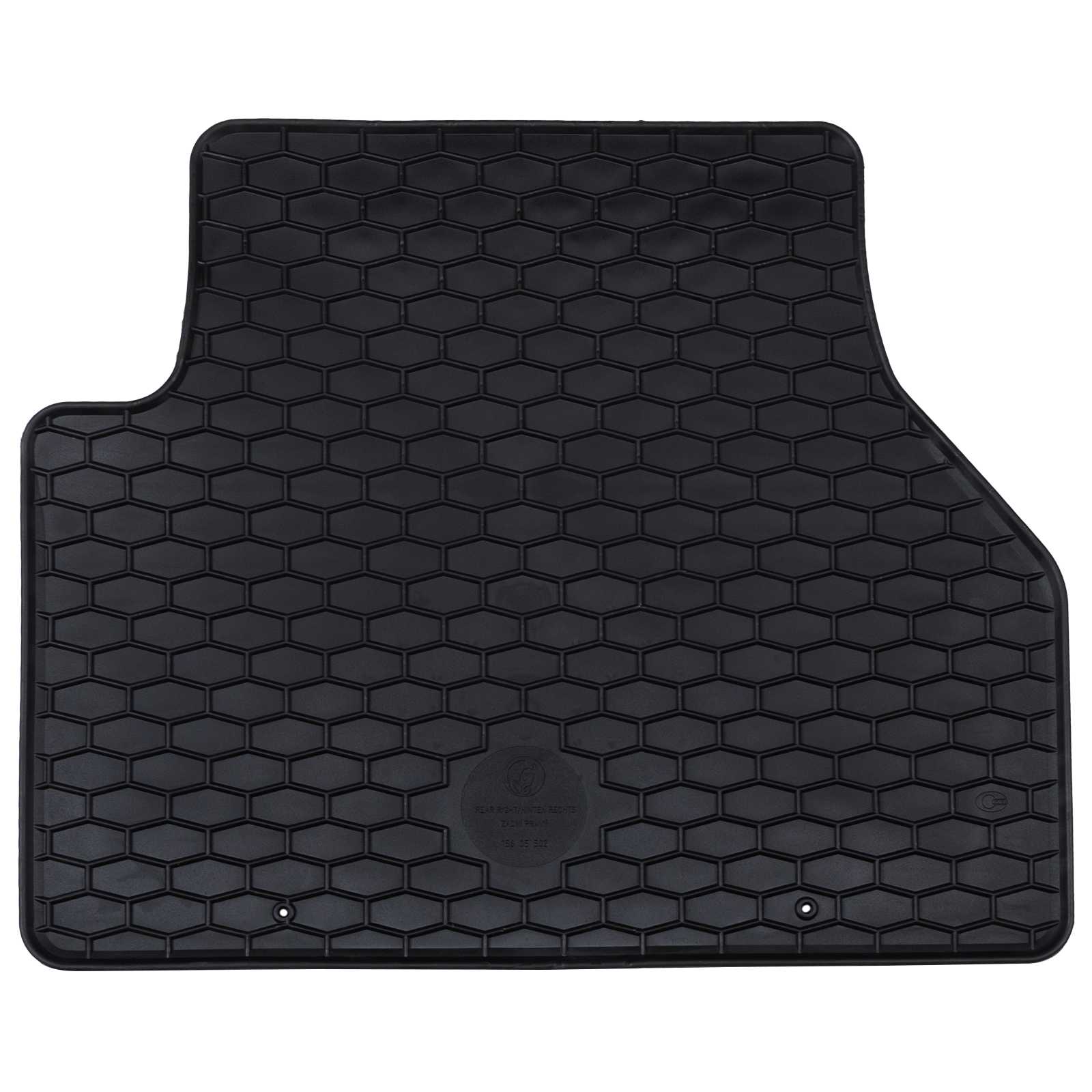 vidaXL Mata samochodowa 4 pcs Czarny odpowiedni do VW CADDY 2020- Guma