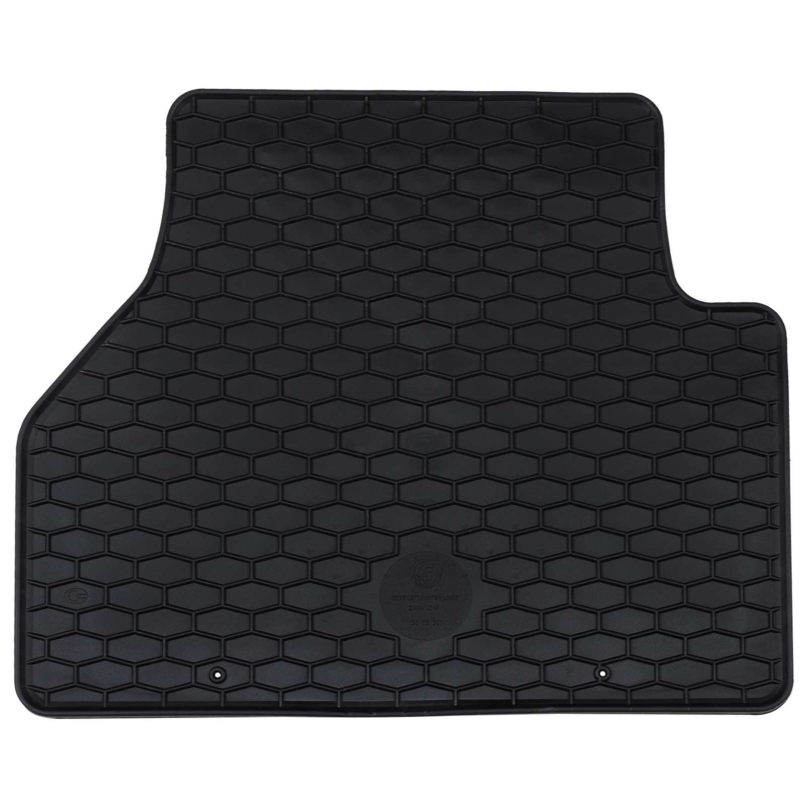vidaXL Mata samochodowa 4 pcs Czarny odpowiedni do VW CADDY 2020- Guma