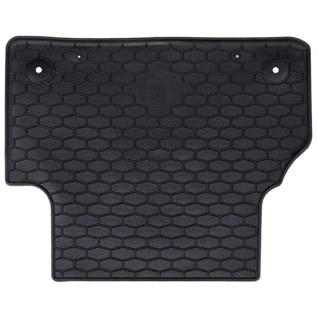 vidaXL Mata samochodowa 4 pcs Czarny Guma