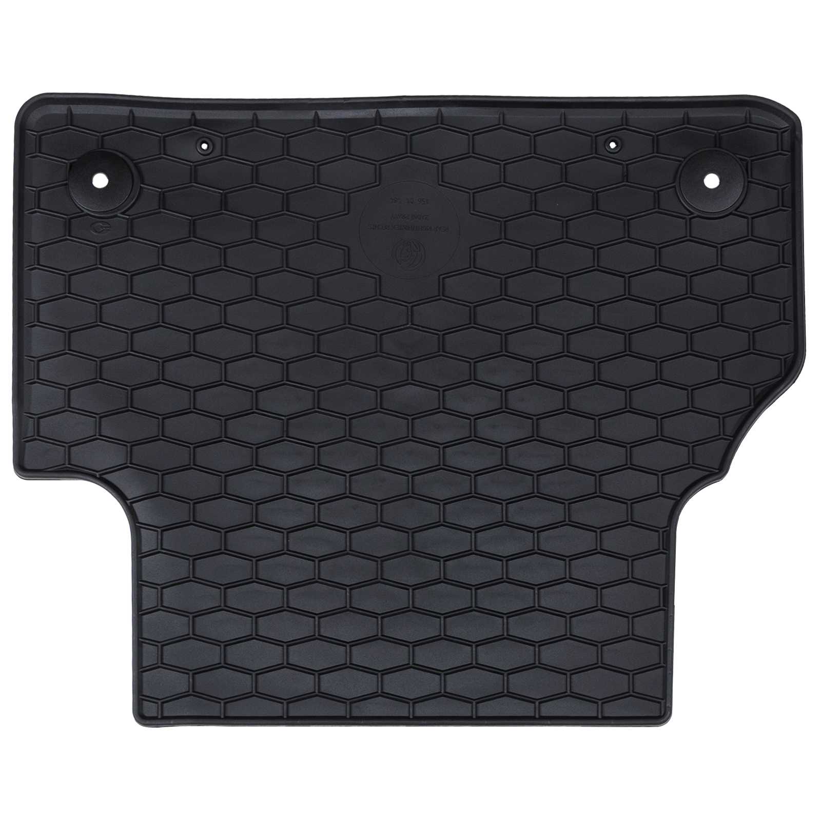 vidaXL Mata samochodowa 4 pcs Czarny Guma