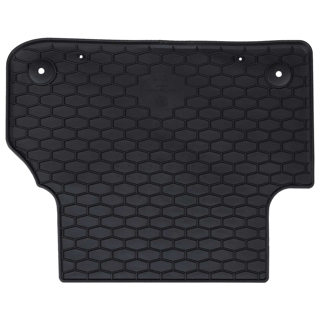 vidaXL Mata samochodowa 4 pcs Czarny Guma
