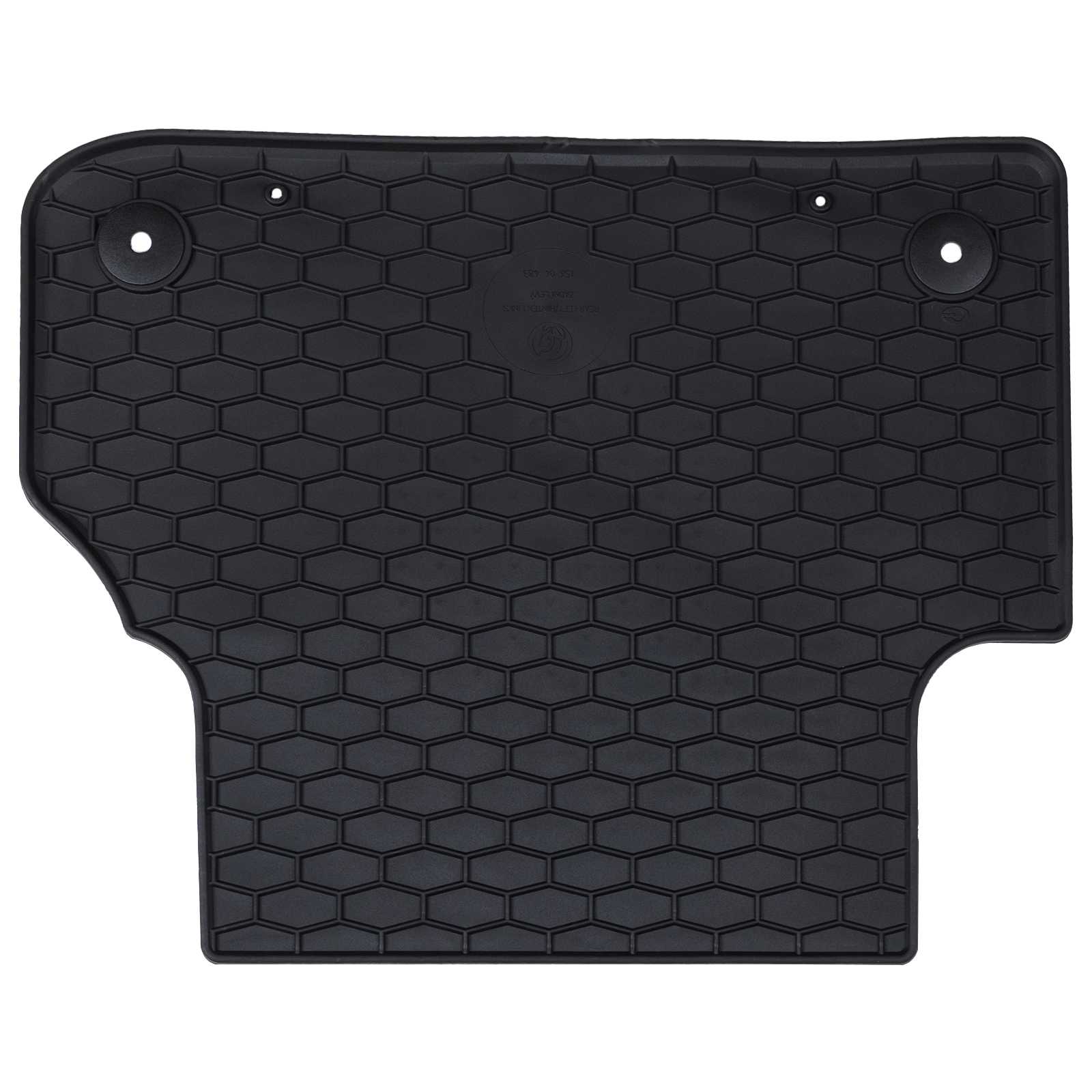 vidaXL Mata samochodowa 4 pcs Czarny Guma
