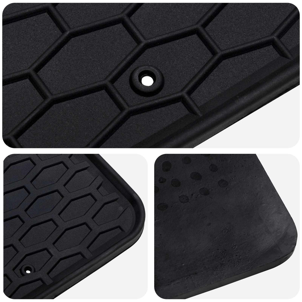 vidaXL Mata samochodowa 4 pcs Czarny pasuje do Toyota YARIS 2020- Guma