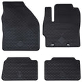 vidaXL Mata samochodowa 4 pcs Czarny pasuje do Toyota YARIS 2020- Guma