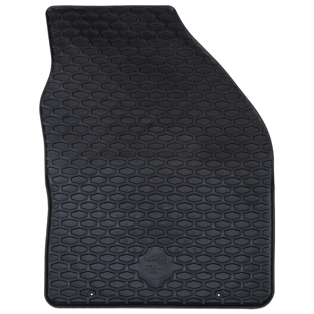 vidaXL Mata samochodowa 4 pcs Czarny pasuje do Toyota YARIS 2020- Guma