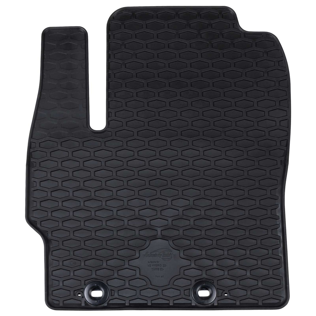 vidaXL Mata samochodowa 4 pcs Czarny pasuje do Toyota YARIS 2020- Guma
