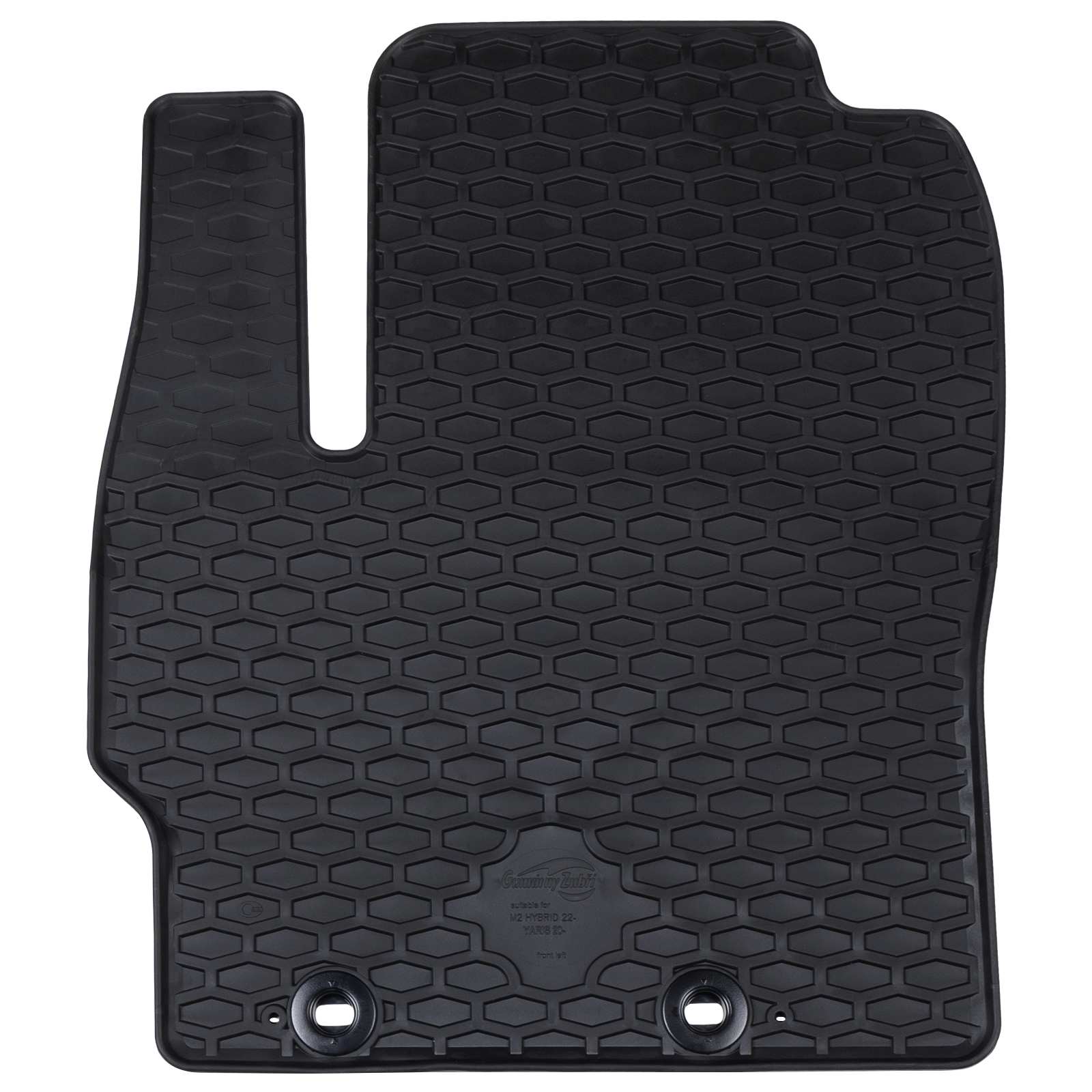 vidaXL Mata samochodowa 4 pcs Czarny pasuje do Toyota YARIS 2020- Guma