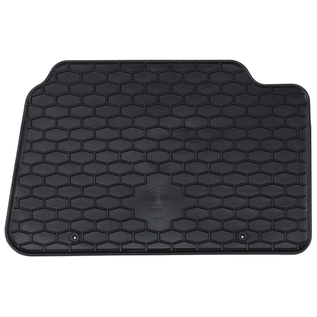 vidaXL Mata samochodowa 4 pcs Czarny pasuje do Toyota YARIS 2020- Guma