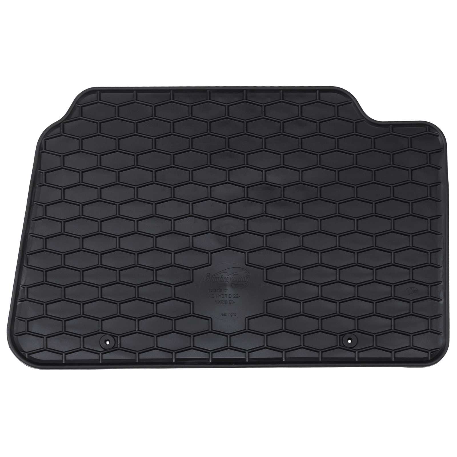 vidaXL Mata samochodowa 4 pcs Czarny pasuje do Toyota YARIS 2020- Guma