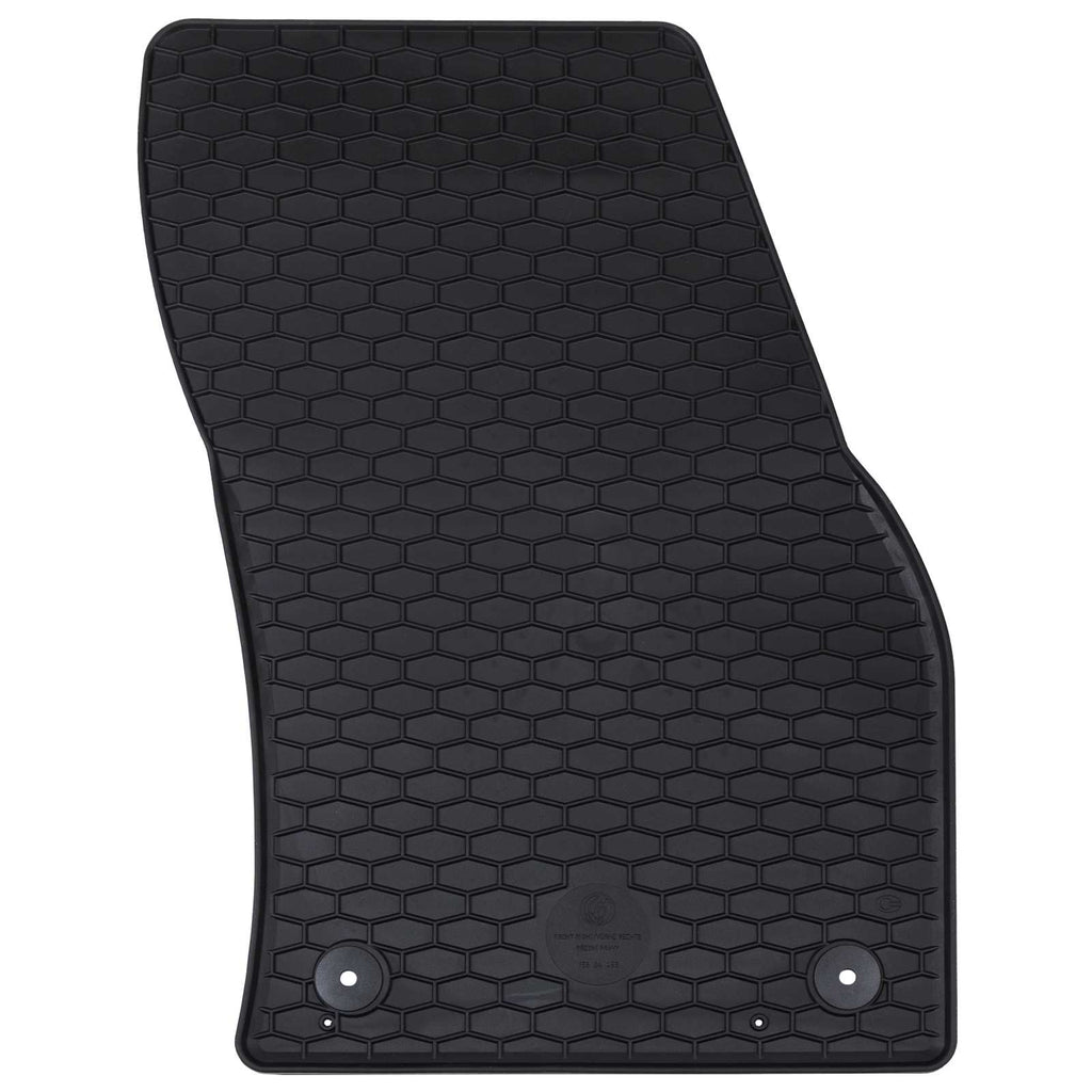 vidaXL Mata samochodowa 4 pcs Czarny Guma