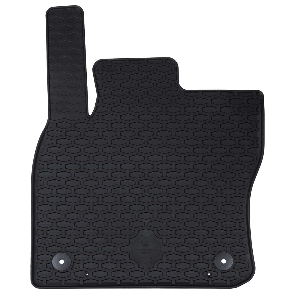 vidaXL Mata samochodowa 4 pcs Czarny Guma