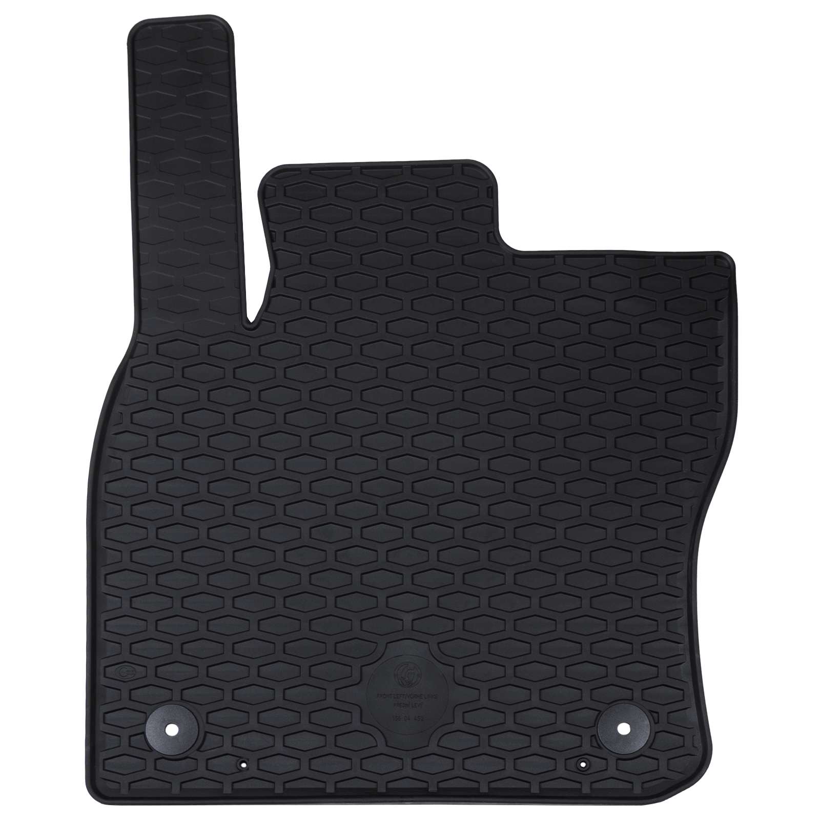 vidaXL Mata samochodowa 4 pcs Czarny Guma