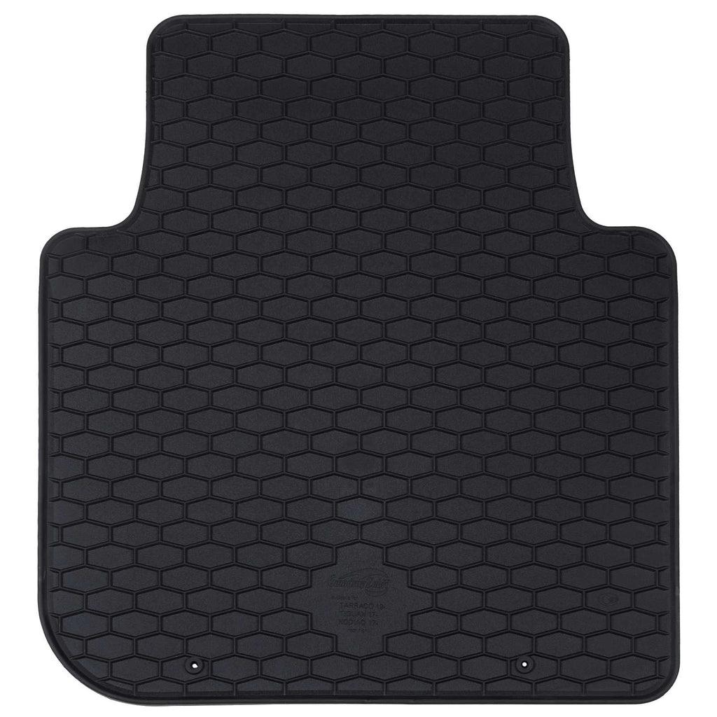 vidaXL Mata samochodowa 4 pcs Czarny Guma