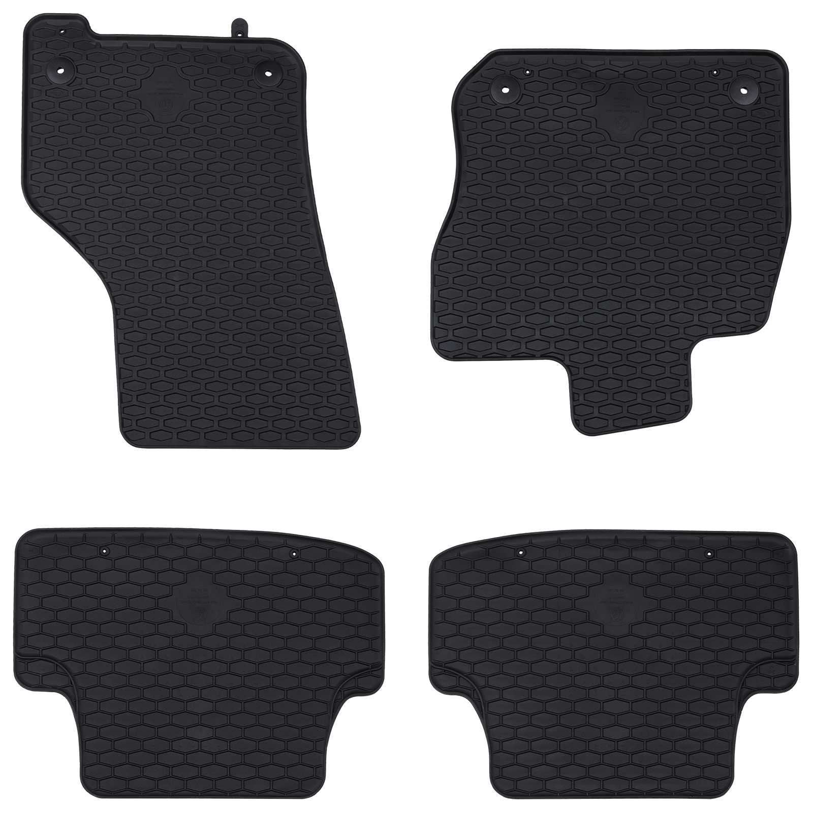 vidaXL Mata samochodowa 4 pcs Czarny pasuje do VW GOLF VIII MHEV 2020-
