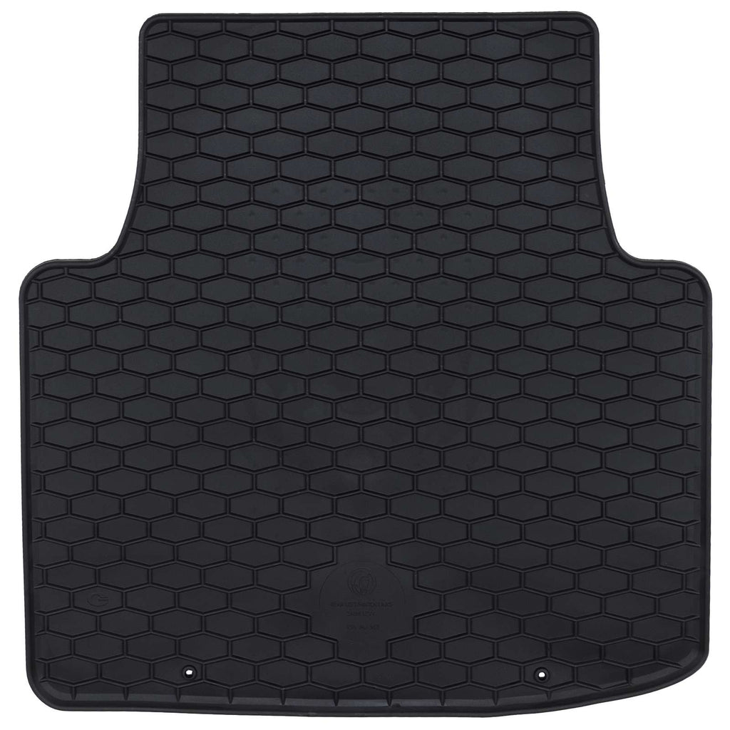 vidaXL Mata samochodowa 4 pcs Czarny Guma