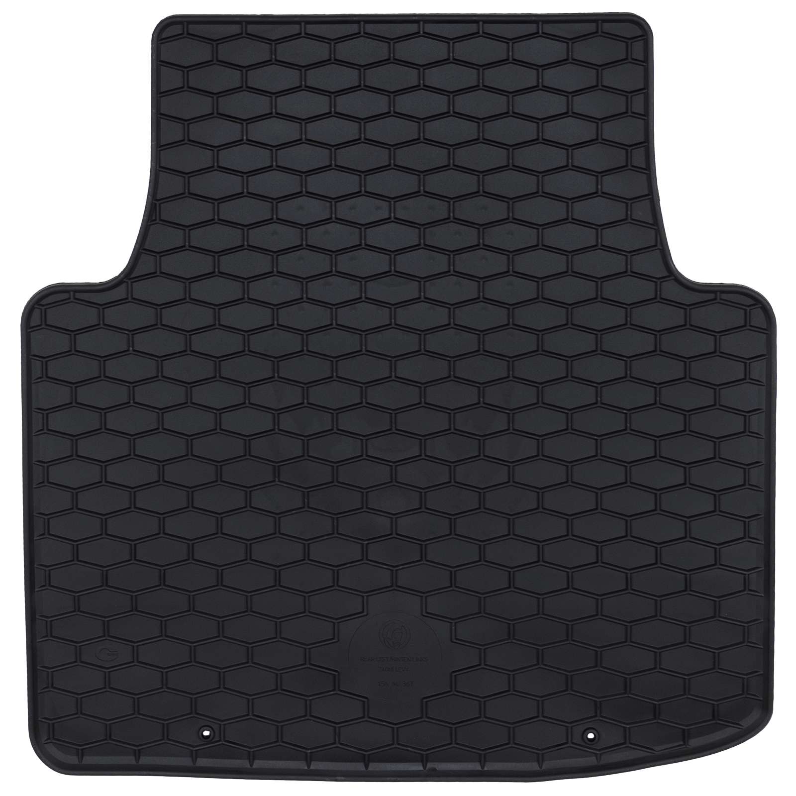 vidaXL Mata samochodowa 4 pcs Czarny Guma