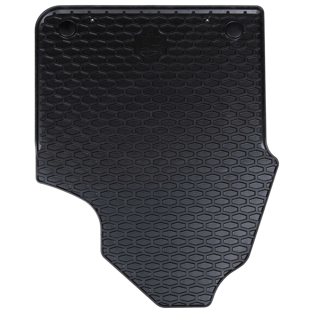 vidaXL Mata samochodowa 2 pcs Czarny Guma