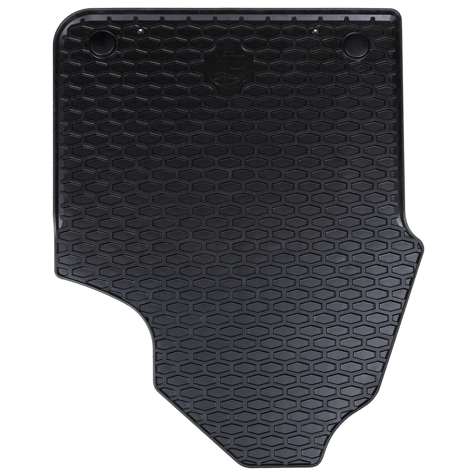 vidaXL Mata samochodowa 2 pcs Czarny Guma