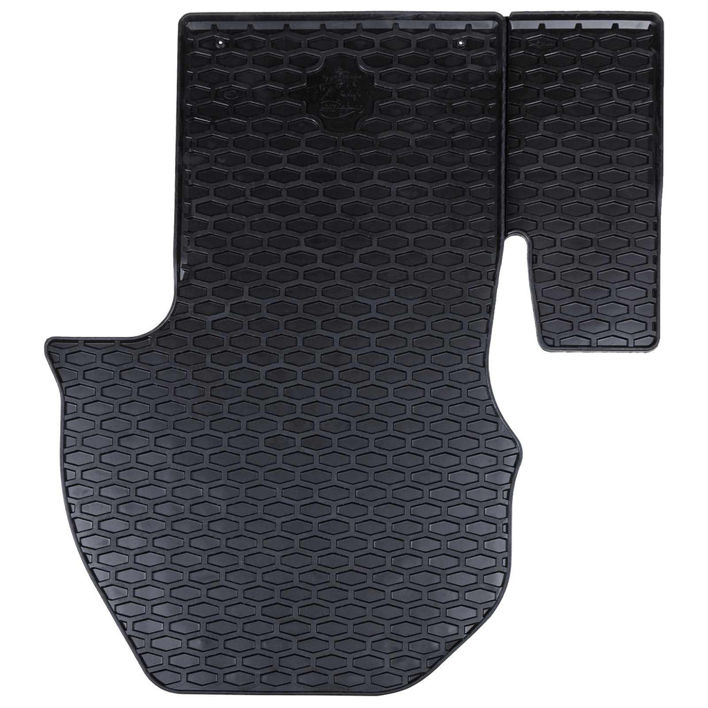 vidaXL Mata samochodowa 2 pcs Czarny Guma