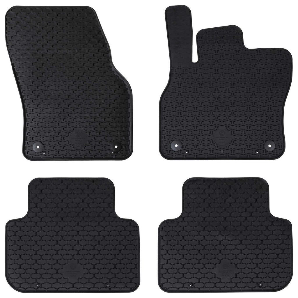 vidaXL Mata samochodowa 4 pcs Czarny pasuje do Audi Q3 2019-2025 Guma