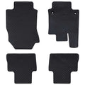 vidaXL Mata samochodowa 4 pcs Czarny Guma