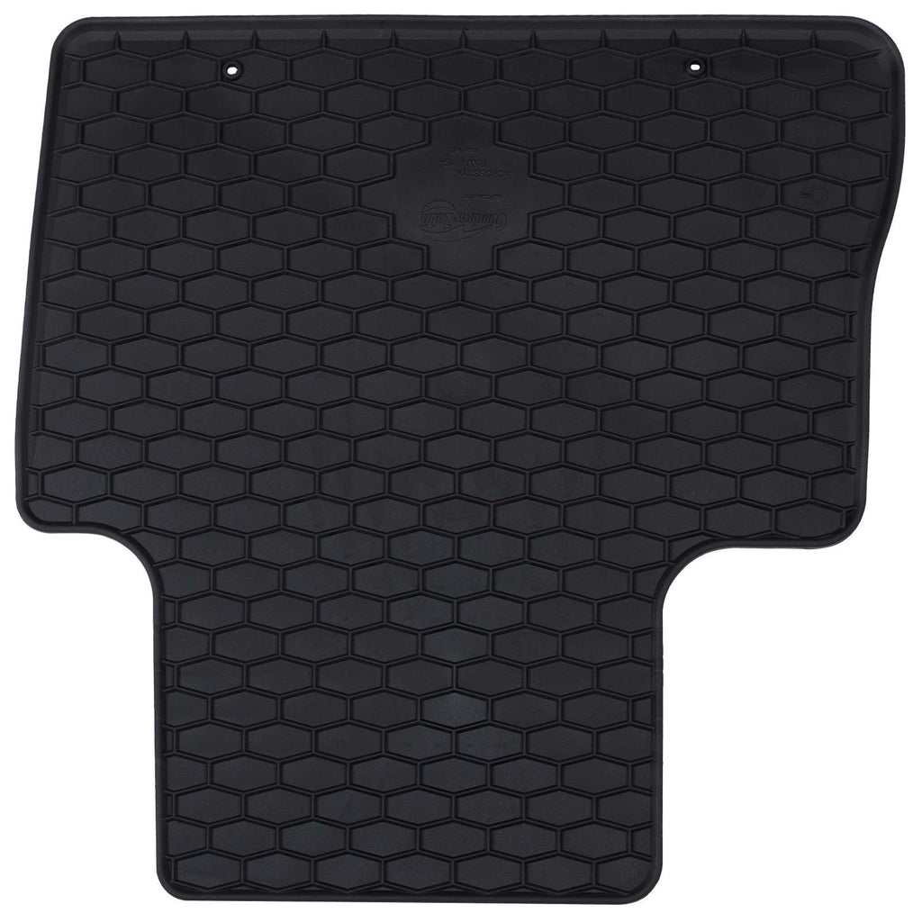 vidaXL Mata samochodowa 4 pcs Czarny Guma