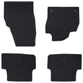vidaXL Mata samochodowa 4 pcs Czarny odpowiedni dla VW POLO 2021- Guma
