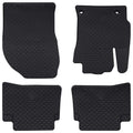 vidaXL Mata samochodowa 4 pcs Czarny Guma