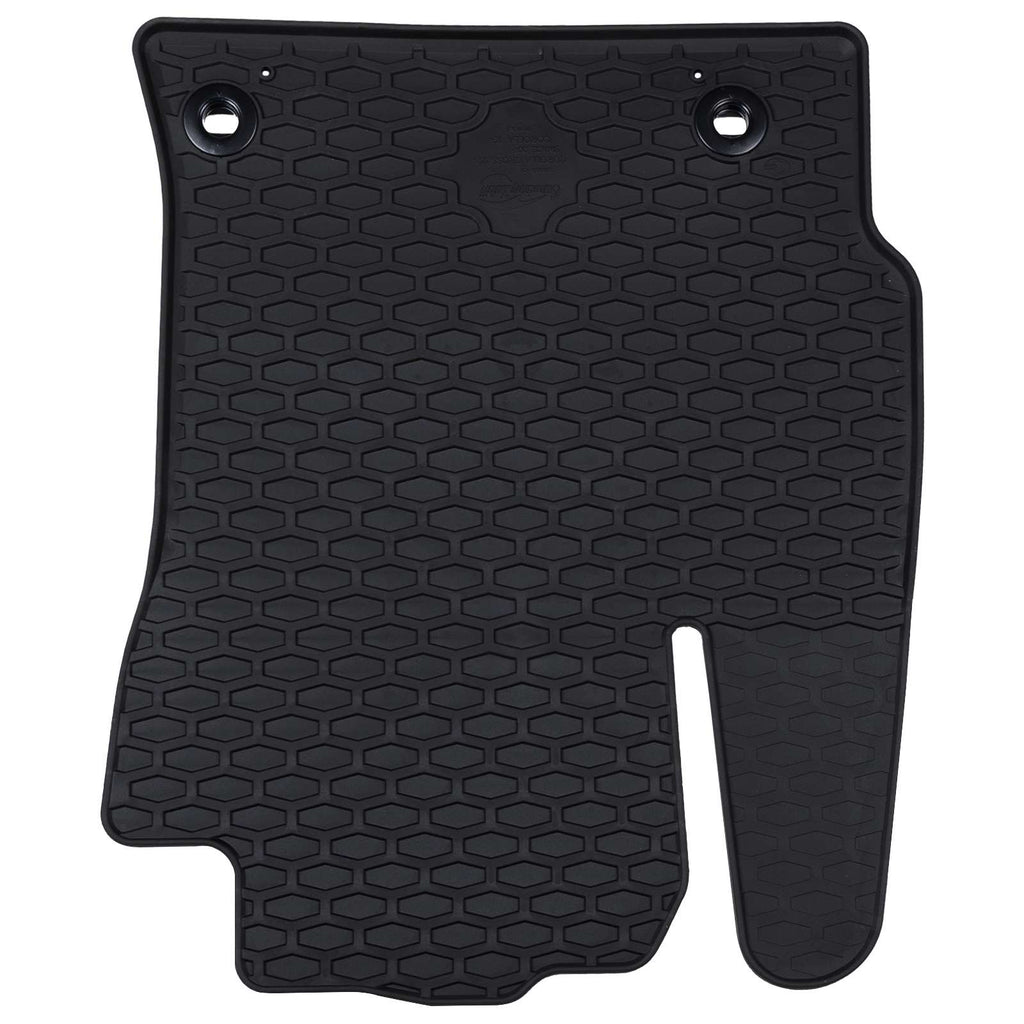 vidaXL Mata samochodowa 4 pcs Czarny Guma