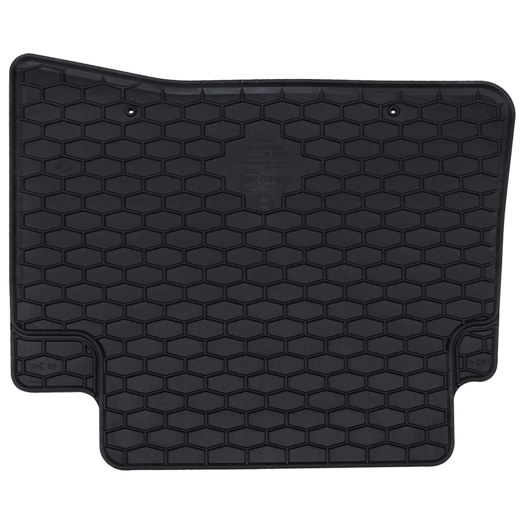 vidaXL Mata samochodowa 4 pcs Czarny Guma