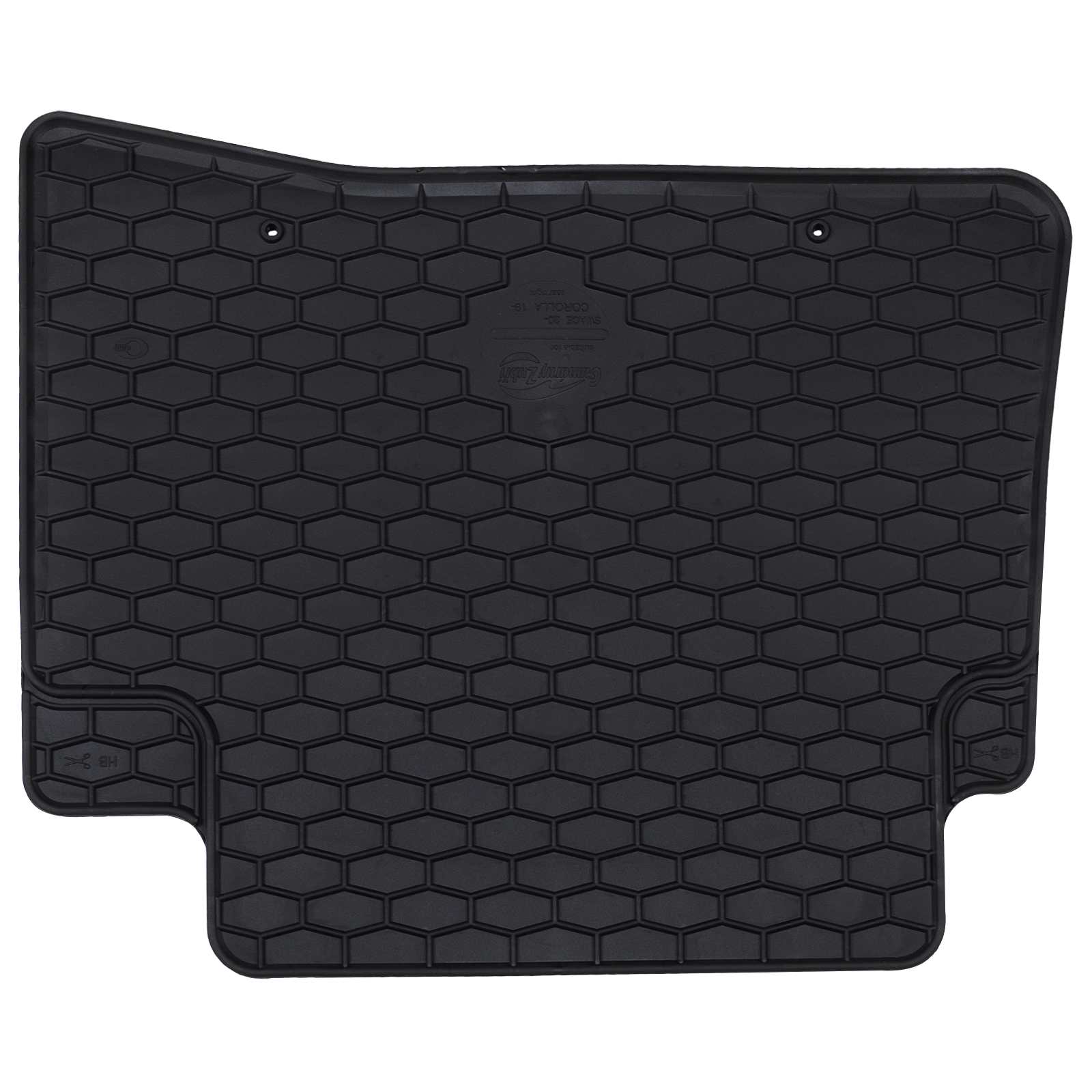 vidaXL Mata samochodowa 4 pcs Czarny Guma