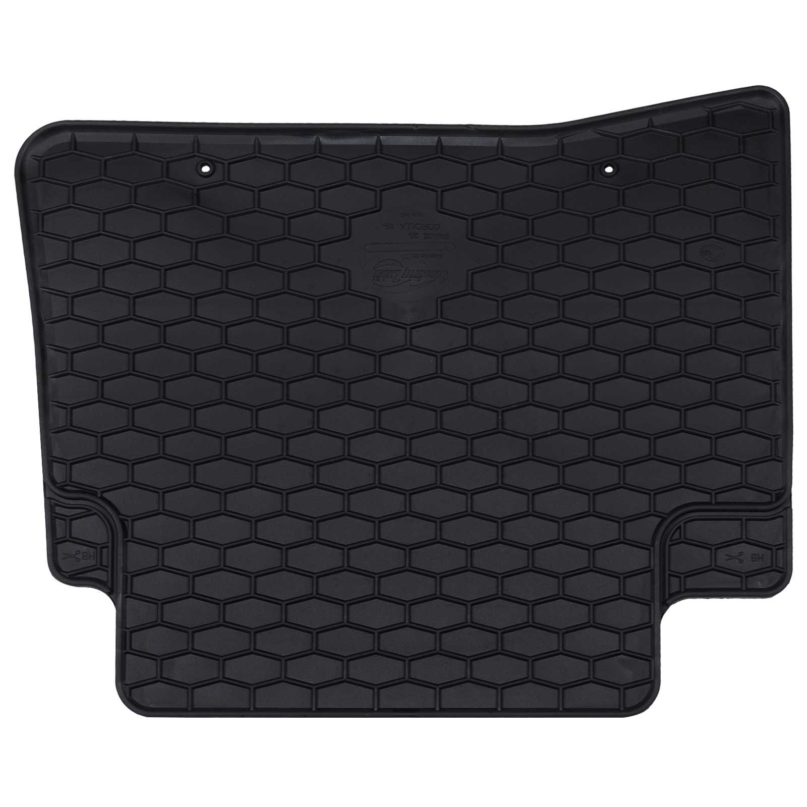 vidaXL Mata samochodowa 4 pcs Czarny Guma