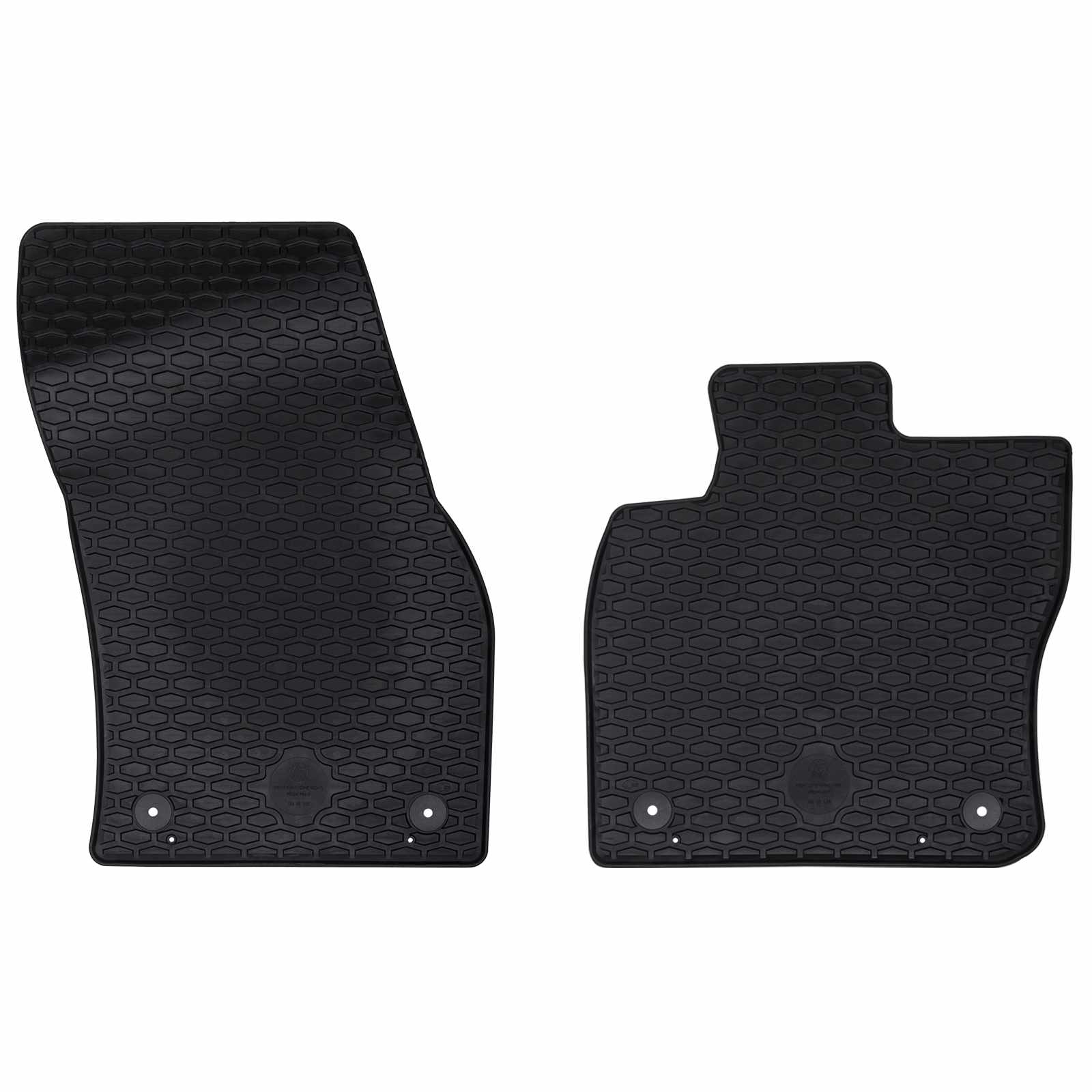 vidaXL Mata samochodowa 2 pcs Czarny odpowiedni do VW CADDY 2020- Guma