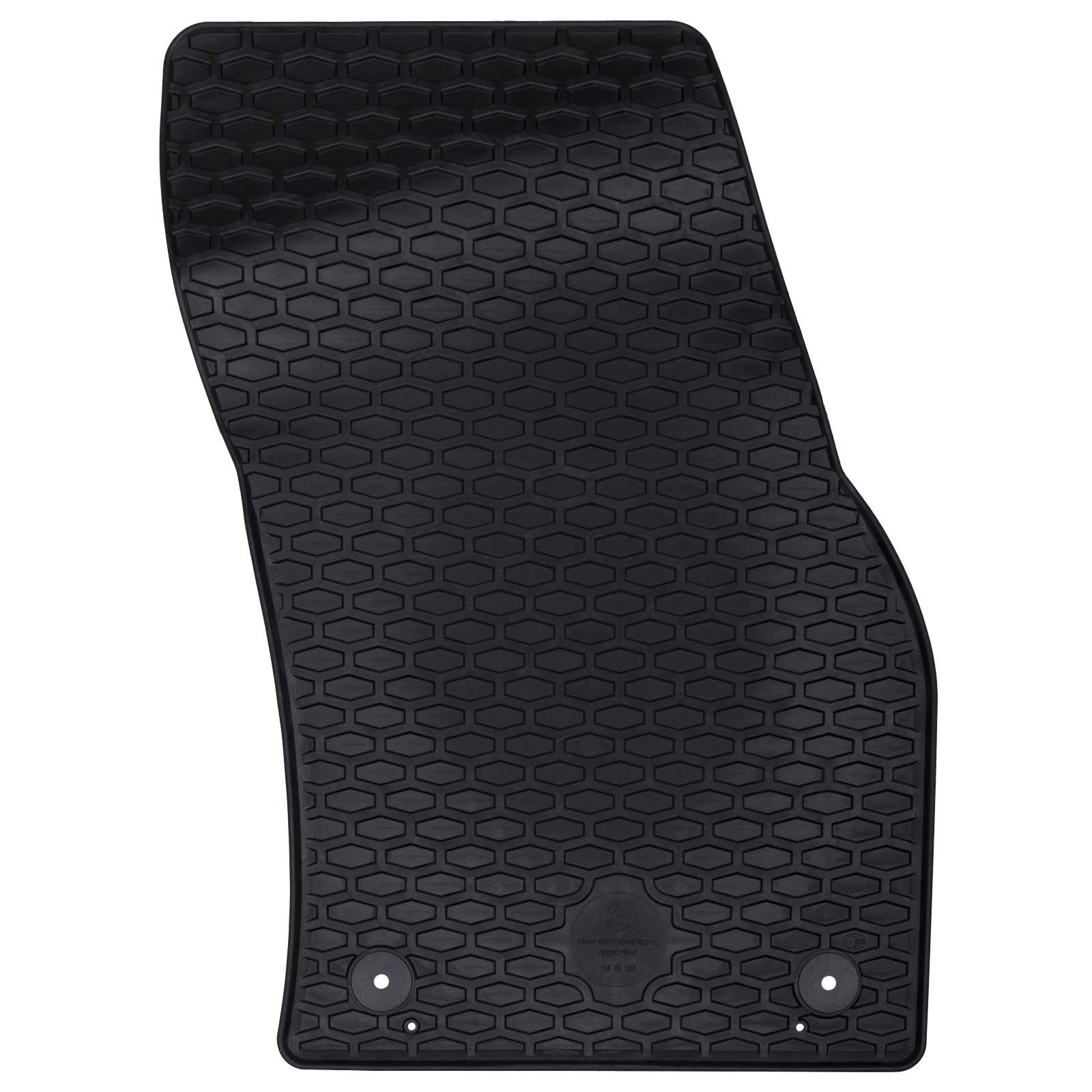 vidaXL Mata samochodowa 2 pcs Czarny odpowiedni do VW CADDY 2020- Guma