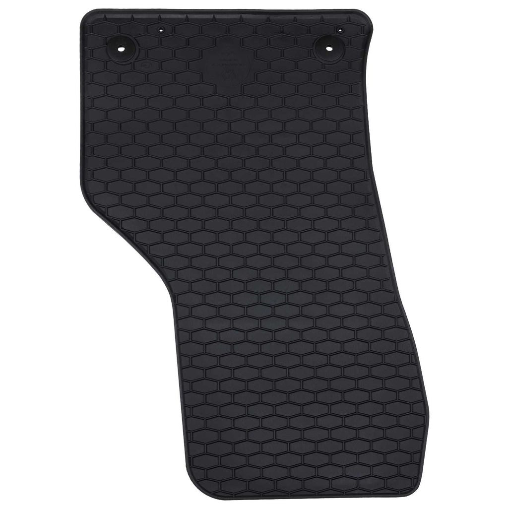 vidaXL Mata samochodowa 4 pcs Czarny Guma
