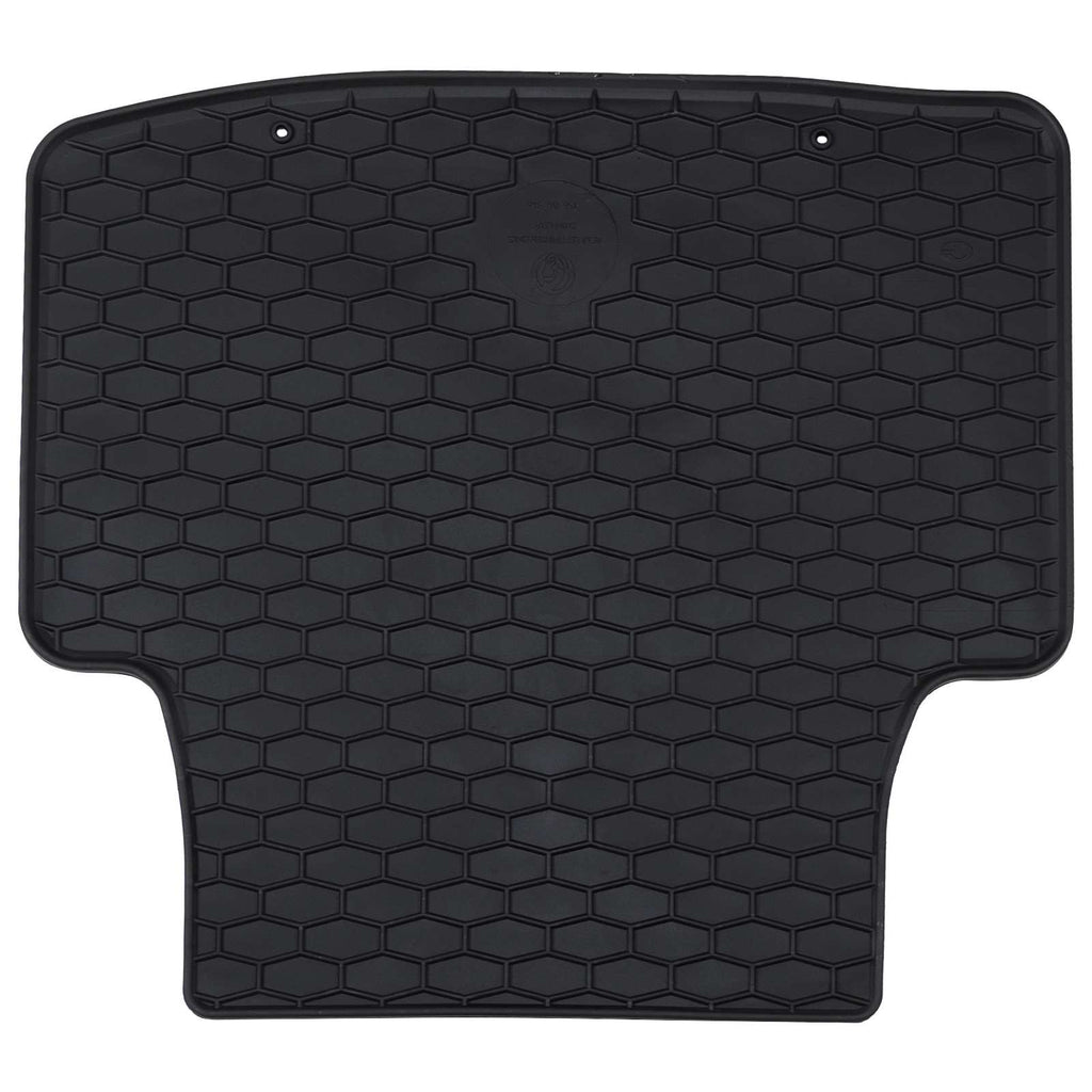 vidaXL Mata samochodowa 4 pcs Czarny Guma