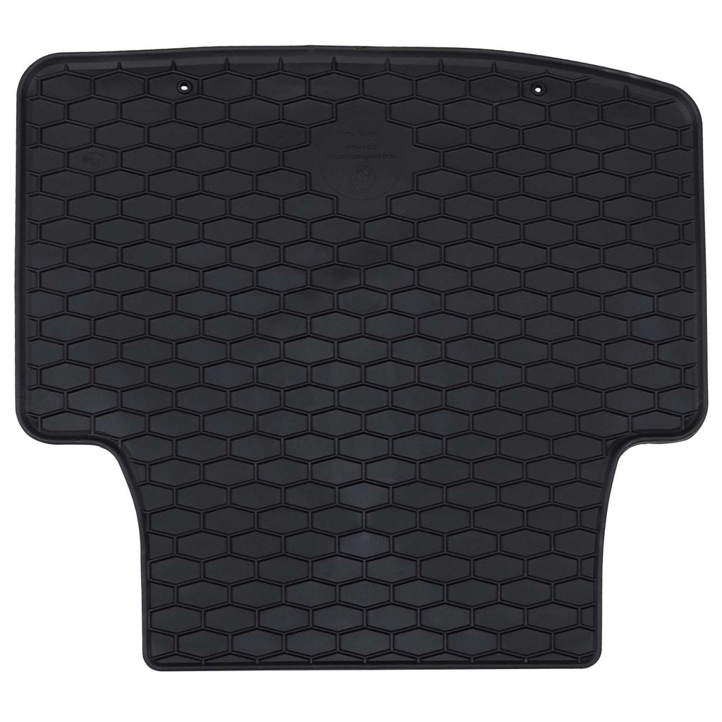 vidaXL Mata samochodowa 4 pcs Czarny Guma
