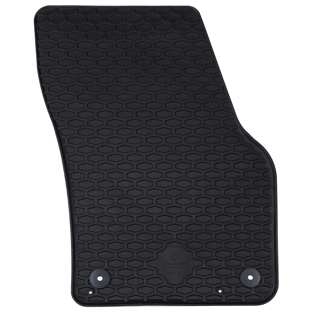 vidaXL Mata samochodowa 4 pcs Czarny Guma