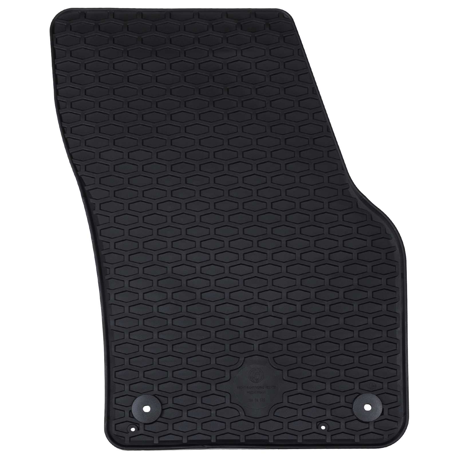 vidaXL Mata samochodowa 4 pcs Czarny Guma