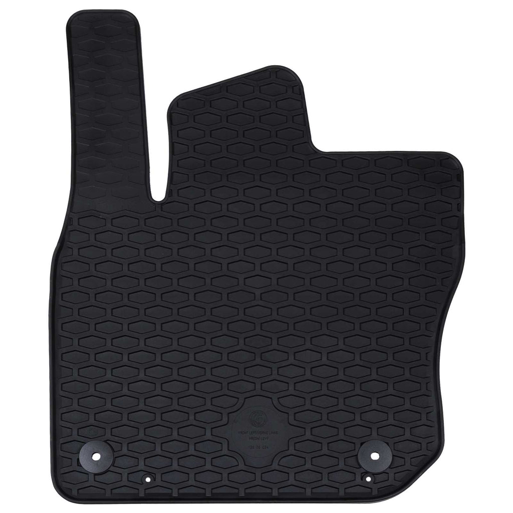 vidaXL Mata samochodowa 4 pcs Czarny Guma