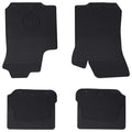 vidaXL Mata samochodowa 4 pcs Czarny Guma