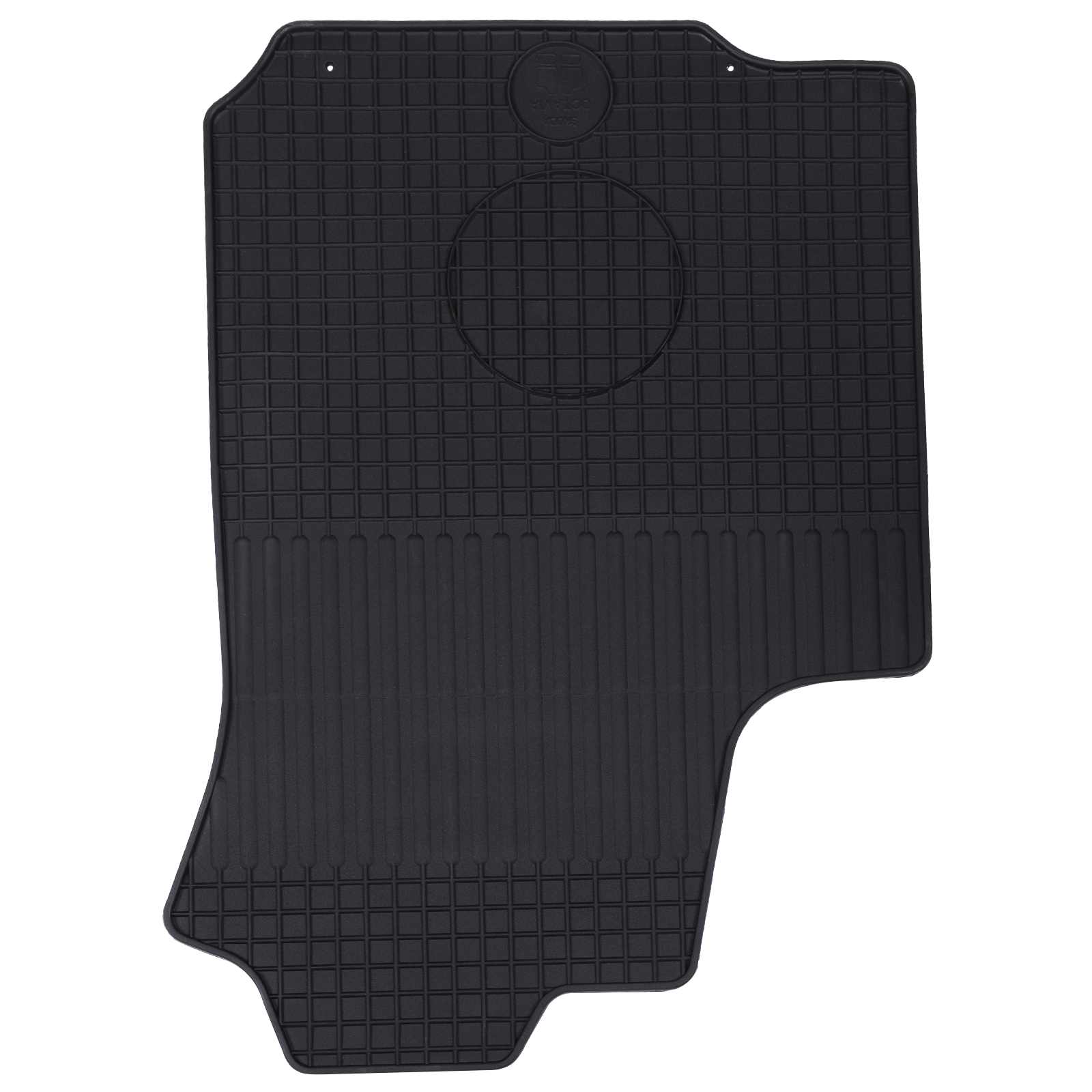 vidaXL Mata samochodowa 4 pcs Czarny Guma