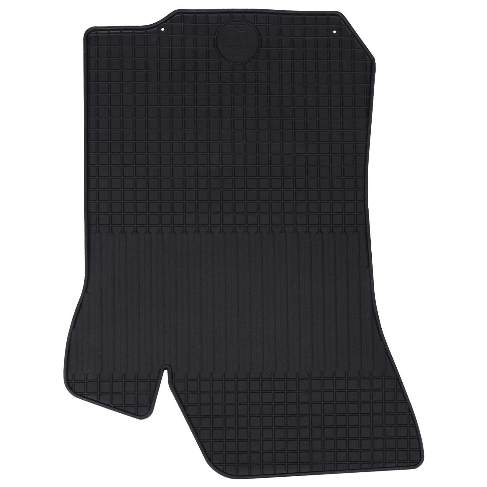 vidaXL Mata samochodowa 4 pcs Czarny Guma