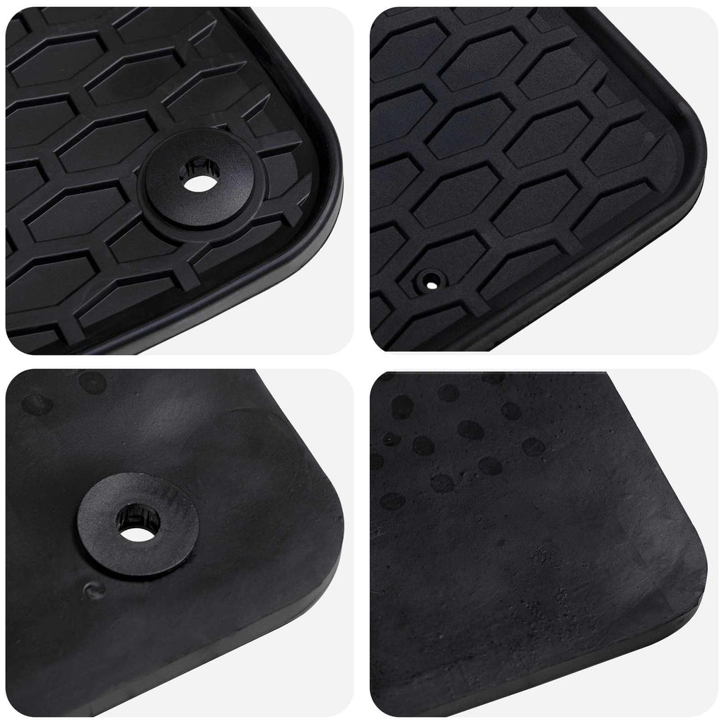 vidaXL Mata samochodowa 3 pcs Czarny odpowiedni dla VW T5 2010-2015