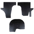 vidaXL Mata samochodowa 3 pcs Czarny odpowiedni dla VW T5 2010-2015