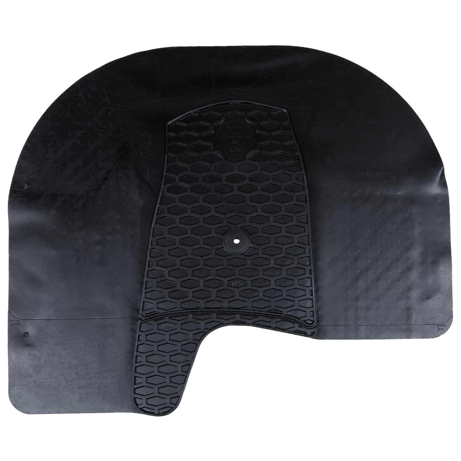 vidaXL Mata samochodowa 3 pcs Czarny odpowiedni dla VW T5 2010-2015