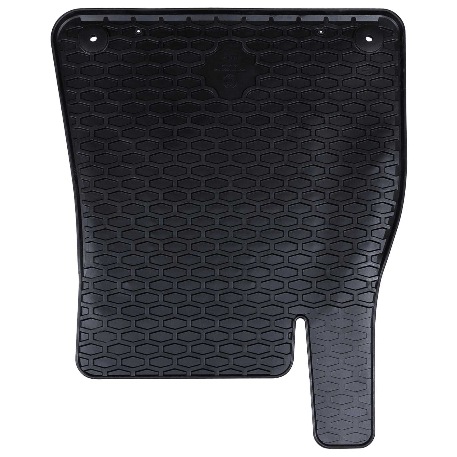 vidaXL Mata samochodowa 4 pcs Czarny Guma